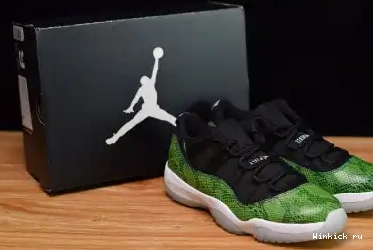 GREEN JORDAN LOW 11 SNAKESKIN - RETRO 0704